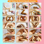 6PCS Punch Needle Coaster Kit Merry Christmas Theme Easy - Image 5