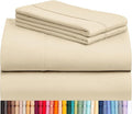 LuxClub 4 PC King Size Sheet Set Deep Pockets 18" Wrinkle Free Cooling Bed by LuxClub