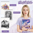 Sketch Book 8.5×11 inch, Spiral Bound Sketch Pad 100 Sheets, Acid-Free - Image 5