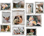 LUCKYLIFE Picture Frame Set 10-Pack, Gallery Wall Frame Collage by LUCKYLIFE