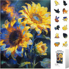 300pcs Wooden Puzzles for Adults Unique Animal Shaped Pieces | Colorful Funny by Unknown