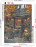 Lxmsja Bike Diamond Art Kits for Adults, Fall Scenery DIY Full Drill Diamond - Image 6