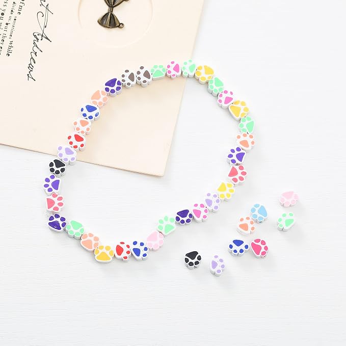 100pcs Mixed Polymer Clay Spacer Beads - Image 2