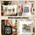 Tintnut Coffee Theme Heat Transfer Vinyl, 12 Sheets 12"x10" Iron on Vinyl | - Image 6