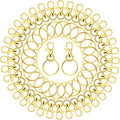 Gold Keychain Rings for Craft, Paxcoo 100pcs Keychain Hardware Kit Includes by PAXCOO
