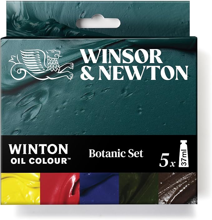 Winsor & Newton Winton Oil Color Paint Set, Botanicals, 5 x 37ml Tubes by WinsorNewton