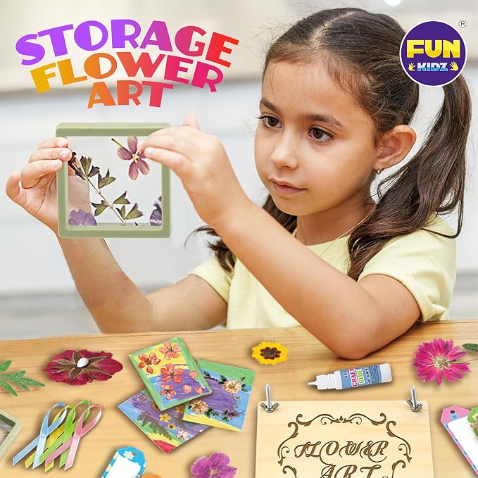 Creative Flower Press Kit for Kids, FunKidz 9 Layers Wooden Pressed Flowers - Image 5