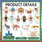 Cinnvoice 60 Pcs Wood Christmas Crafts - Image 3