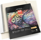 ARTEZA Mixed Media Sketchbook, 11x14 Inches – 2-Pack, 60 Spiral-Bound Sheets - Image 3