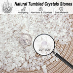 0.88 Lb Clear Quartz Crystal Chips Natural Tumbled Healing Crystal Chips Bulk - Image 2