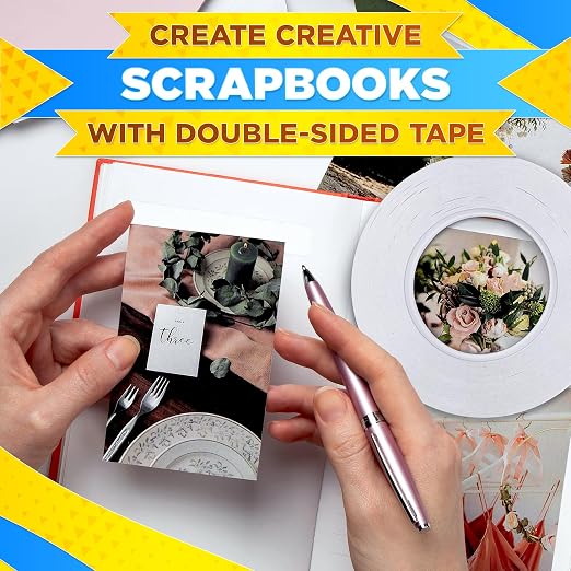 Basting Tape for Sewing 0.6 In x 60 Yd – Transparent Thin Acrylic Double Sided - Image 9
