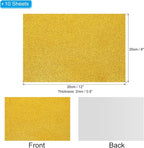 PATIKIL Yellow Shiny EVA Glitter Foam Sheet 11 x 8 Inch 2mm Thick - Image 2