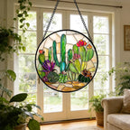 DASTOLL Stained Glass Window Hanging, and Mom 11.8x11.8 in - Image 6