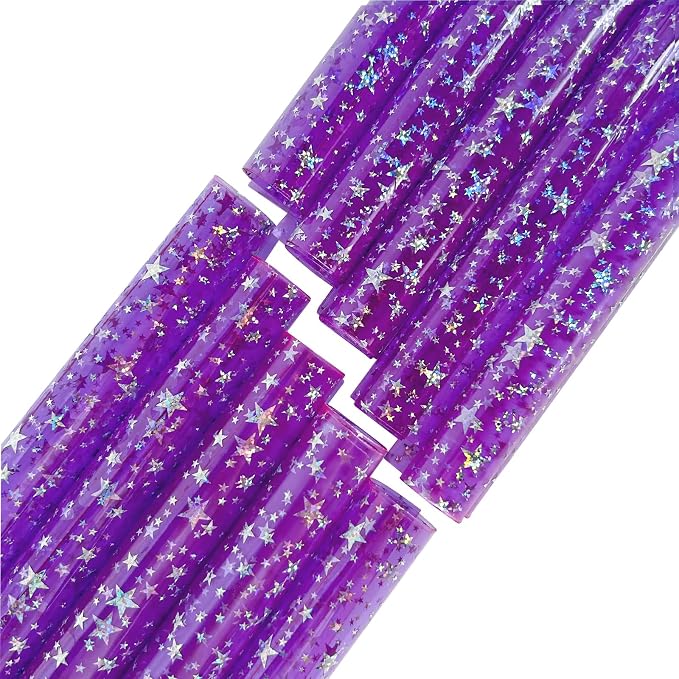 Transparent Waterproof PVC Vinyl 10 Pcs 8.3 x 11.8 inches Iridescent Shine - Image 3