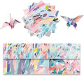 Origami Paper Kit 50 Sheets 6 Inch Square Double Sided Color 10 Vivid Colors by Bestartsuppliesforyou