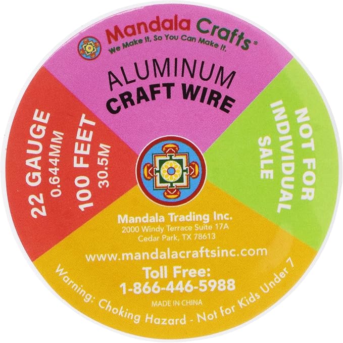 Mandala Crafts 22 Gauge Anodized Aluminum Craft Wire - Image 3