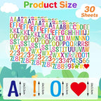 Letter Stickers 1 inch, Self-Adhesive Vinyl Waterproof ABC Letter Stickers - Image 2