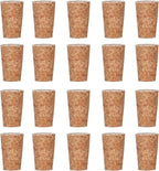 50 Pack Natural Soft Wood Corks, Tapered Cork Wooden Beer Bottle Stopper - Image 8