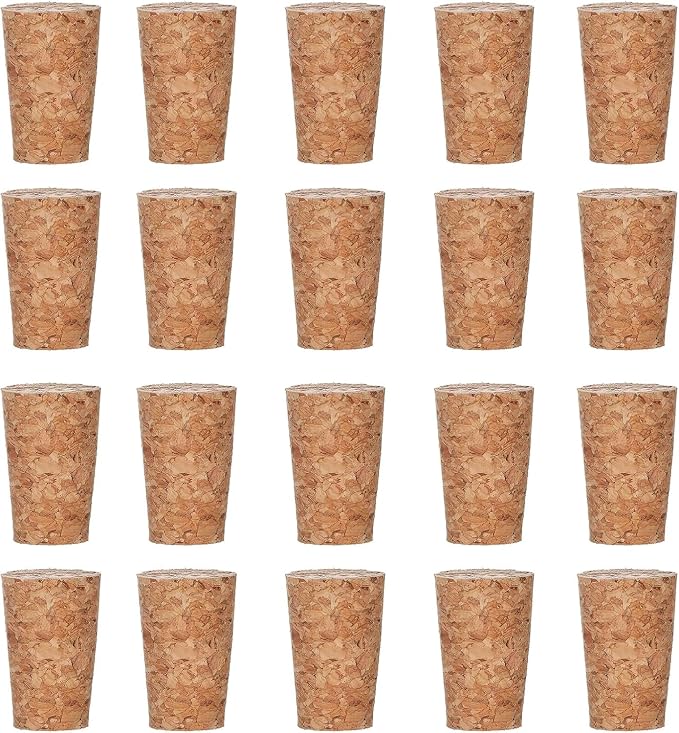50 Pack Natural Soft Wood Corks, Tapered Cork Wooden Beer Bottle Stopper - Image 8