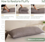 HIGOGOGO Memory Foam Body Pillow, Thickened Large Long Bed Pillow - Image 7