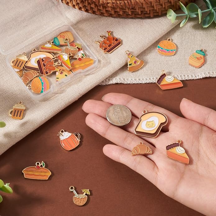 Enamel Food Charms Cute Assorted Food Pendants Sweet Dessert Charms - Image 5
