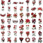 Transparent Flora Scrapbook Stickers Aesthetic Flowers Stickers | Transparent & - Image 2