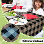 Smiry Rectangle Table Cloth, Waterproof Vinyl Tablecloths - Image 2