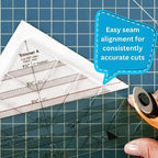 New Leaf Stitches Clearly Perfect Slotted Trimmer — Acrylic Quilting Ruler - Image 5