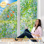 Countewol Privacy Window Films Stain Glass Cling No Glue Anti-UV Window Sticker - Image 4