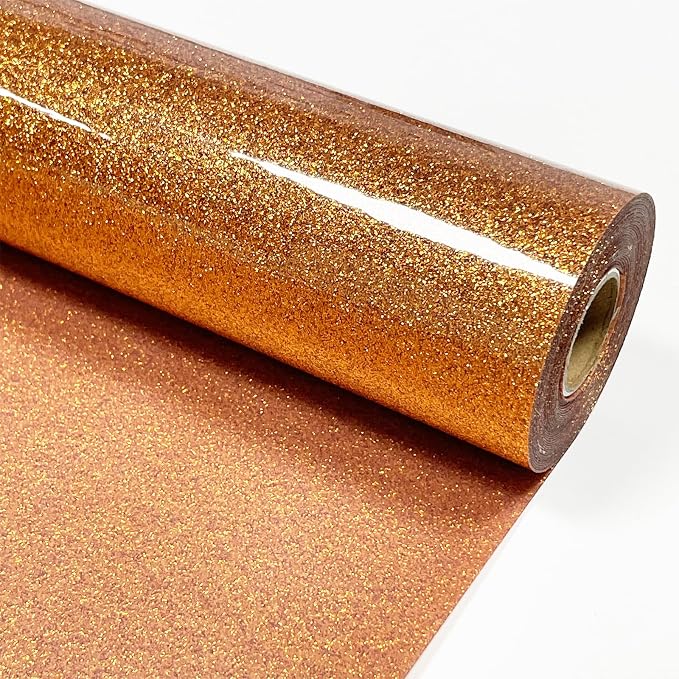 Bronze Glitter Heat Transfer Vinyl 12" x 15 ft HTV by MerryMade
