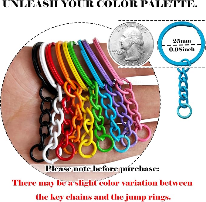 Colored Key Rings Bulk Keychains - Image 3