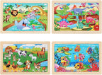 Puzzles for Kids Ages 4-6, 4 Packs 24 Piece Wooden Jigsaw Puzzle for Toddlers - Image 6