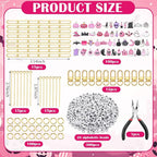 CraftyDream 558 Pcs Pink Halloween Charms - Image 2