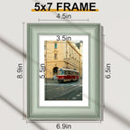 Vittanly 5x7 Picture Frames Set of 2, Ornate Vintage Photo Frame - Image 2