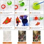Flower Paint by Numbers Kit for Adults Beginner, Stained Glass Flowers Paint by - Image 6