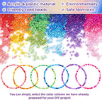 Funtopia 39 Colors 3mm Seed Beads, Tiny Craft Beads - Image 3