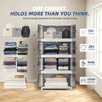 SAILUN 116Gal/464Qt Stackable Storage Bins Folding Collapsible Storage Bins - Image 5