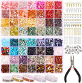QUEFE Jewelry Making Supplies Kit 1800pcs 56 Colors Crystal Beads, Bracelet by QUEFE