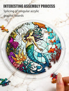 Acrylic Puzzle Suncatcher, Stained Glass Style Art DIY Puzzle - Image 3
