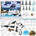 Teyva Daily 48 Pcs Arctic Animal Diorama Kit Habitat Project Box Set Arctic by Unknown