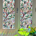 Retro Flowers Window Privacy Film, Magnolia Stained Glass Decorative Window Film - Image 6