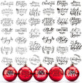 40 Pieces Christmas Word Stickers by Huahui