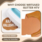 Bronze Glitter HTV Heat Transfer Vinyl - Image 3