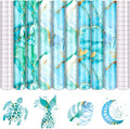 Tintnut Marble Blue Green Permanent Vinyl 8 Pcs 12x10in Self Adhesive Vinyl | by Tintnut