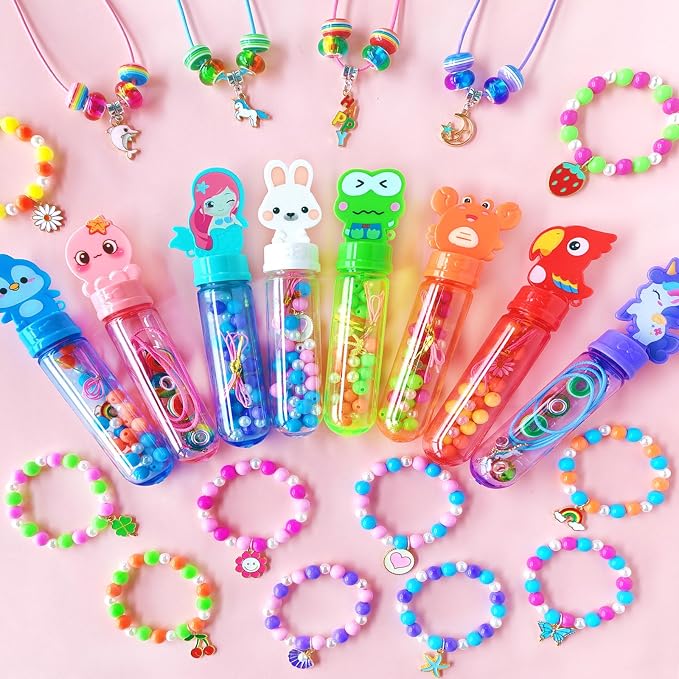 24 Pack Kids Bracelet Necklace Making Kit - Image 2
