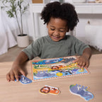 Melissa & Doug Wooden Peg Puzzle Set – 4-Pack Vehicle, Safari & Pet Animal - Image 7