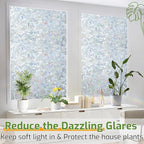 LUTE Rainbow Window Privacy Film, Stained Cling, 23.6" x 78.7" | 3D Decorative - Image 4