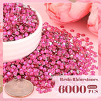 6000PCS 4mm Resin Rhinestones Bulk - Image 2