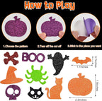 240Pcs Halloween Foam Stickers Glitter Self-Adhesive Craft Stickers - Image 2