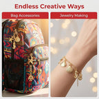 KJML DIY Cute Keychain Charms Bulk 30pcs Pendant Bracelet Charms - Image 3